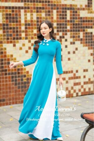 Xanh 4 tà phối trắng