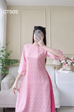 AD suông hồng phấn hoạ tiết chuồng chuồng kiotviet 875ff43877451a8577571901315c4665