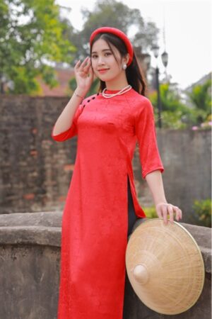 AD gấm đỏ form suong