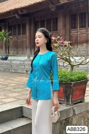 Set bà ba xanh dương tơ