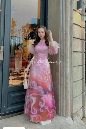 Ao dai ct hồng sông núi tay cánh tien xếp ly kiotviet 8f2071d2406811fb35a6ba8fb4b813c2