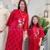 Áo dài bé gái gấm thọ đỏ thêu hoa quan gấm kiotviet 9197378230e424a626060c71c74b9d27