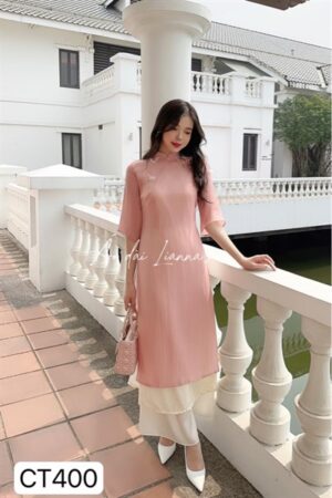 Áo dài form suông tơ hồng kiotviet 92aaecb617554fa53ccbb1d5b05ac58e