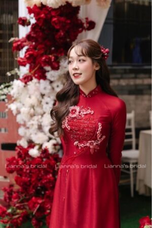 Áo dài cưới đỏ kết hỷ kiotviet 93424320c3f1aeb26f0c763d2bef4209