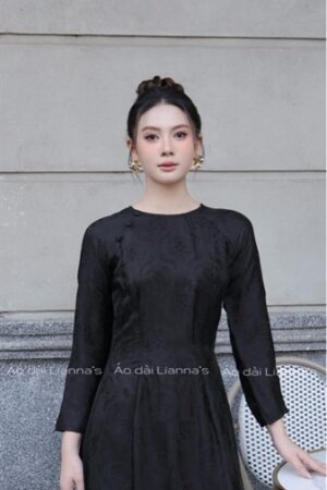 Áo dài tơ tằm hà đông chữ thọ đen kiotviet 94f6bf9c8fea9601d043e071f82fdb0f