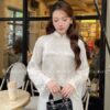 Áo dài lụa hà đông trắng chữ thọ kiotviet 975718565f777dae3d188727df6d6b06