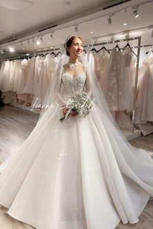 Váy cưới xoè cao cấp