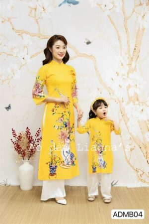 Ao dài mẹ vàng HC