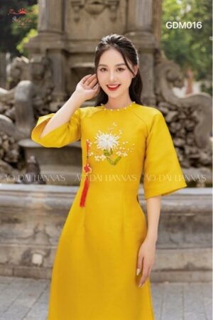 Áo dài mẹ vàng tết _AD gia đình _tacpa