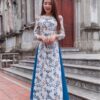 Áo dài hoa lá xanh phối quần váy kiotviet aaf2cb29487b23b5ad70b0453f4dbe95