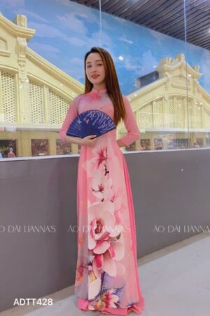 Áo dài hồng đào phối quần váy kiotviet bbebc49f094b0994288f88c4c727484a