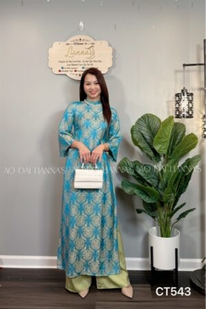 gấm thọ xanh dương quan xanh cốm