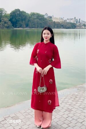 AD cách tan suông đỏ đô hoa thêu kiotviet be5263b80ae08e77e85e6bb5c14493b3