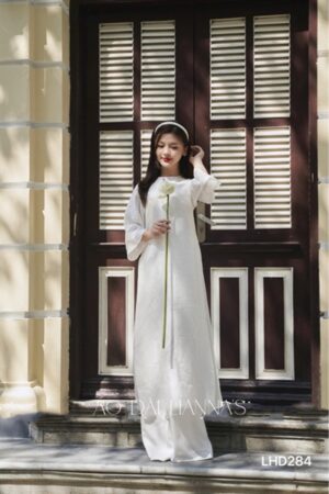 AD lụa hà đông trắng trơn