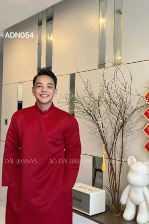 Áo dài nam đỏ trơn cao cấp kiotviet c08a38f28624c5bbad2c3271ffc7e604
