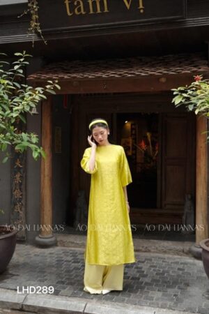 Áo dài lụa hà đông vàng cốm kiotviet c0eafdc0a731ac21ddb4485ef16ea8a1
