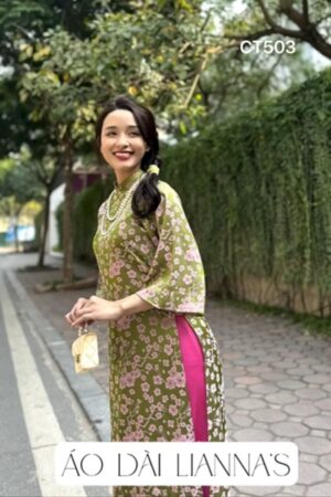 AD suông gấm tơ hoa nhí xanh mạ kiotviet c636979cf99676a689a9b0a8e1f17876