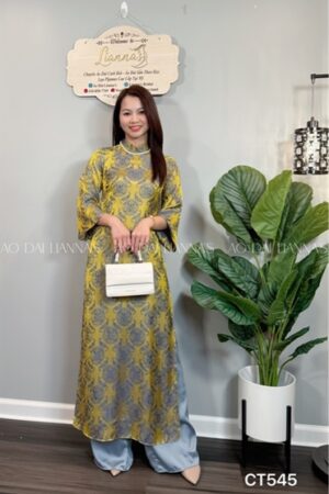 gấm thọ vàng quan xám