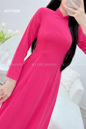 Áo dài lụa thái Tuấn hồng sen kiotviet c8b3092ce2f12d08d541148bff140ea6