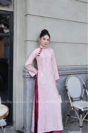 Áo dài tơ tằm hà đông tong Hồng kiotviet ced148492c013c18253766710159066b