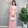Áo dai cách tan nơ Hồng kiotviet d0396088aa42edd6e570a5345adce9b3