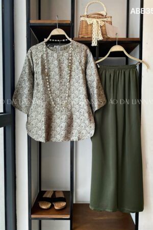 Set bà ba cao cấp lụa hà đông xanh ghi kiotviet d1a10f6831169b779857e270f2a4dcdb