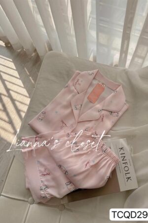 Tay cộc quần đùi kẹo Hồng