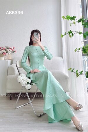 Set bà ba gấm tơ xanh Ngọc quan váy kiotviet d84e0b3188b664dc5758ab44c781c322