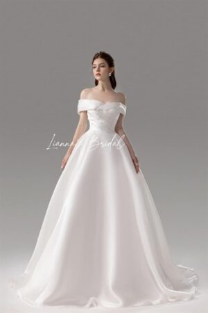 Váy cưới satin trơn basic kiotviet da655e8daef9203081f4dd111d2aac9a