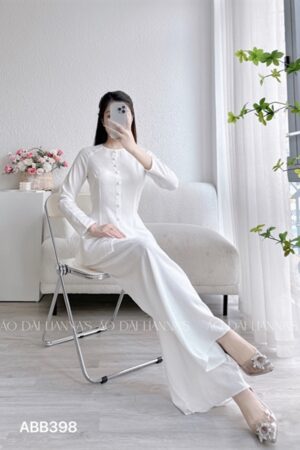 Set bà ba gấm tơ trắng quần gấm kiotviet e17030efa8ec2031fb5b43bcef57b33f