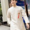 Áo dài nam tacpa trắng kem muối tiêu kiotviet e2d561a1b3a63f1bbe7f9f602bacbf29