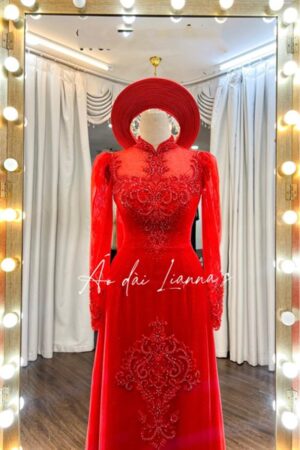 Áo dài cưới thiết kế kiotviet e8d4d0a649bbff8a88df7464544d0306