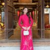 Áo dài Hồng sen hoa sen đính kết pha Lê kiotviet eb082110c2a9b15a0b247e6d1408aabf
