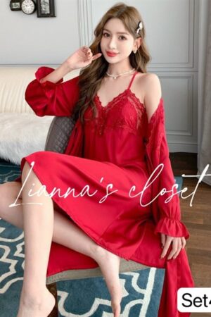 Set choàn ren đỏ