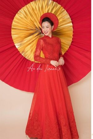 Áo dài cưới đỏ kiotviet f13487306c30b78f78bd6d4a9ad05534