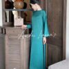 Áo dài form suông màu xanh lá kiotviet f1e3b4c8110e3c6f5c717c807eab8ebe