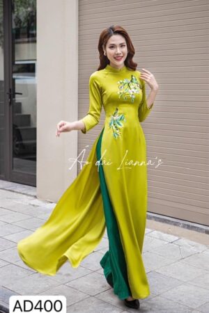ADTT xanh green thêu hoa kiotviet f2630d8eb58833c028cbac6d550aa6fb