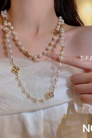 Chuỗi ngọc Lv gold