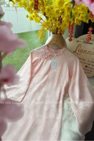 Áo dài cách tan suông tơ Hồng kiotviet f4cb44fde7b6c7e0ac173b61704394d6