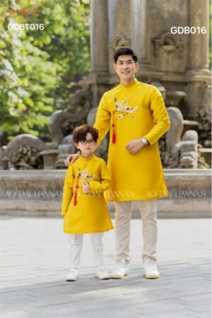 Áo dài Bố vàng tết _áo Gia Đình _tacpa kiotviet f716853e6ca90f0e17302c46cf1b0ff1