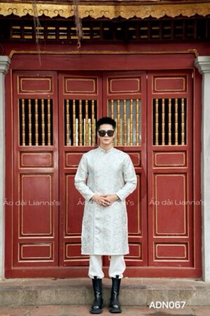 Áo dài nam gấm xanh phối gold nhat kiotviet f77aaf51014d78a449f2e010910ff531
