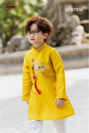 Áo dài bé trai vàng tết _AD gia đình _tacpa