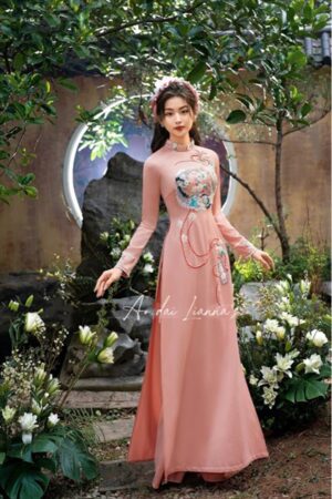 Set áo dài cưới truyền thống tông hồng với chú rể xanh dương kiotviet ff68e606ebd0938705bcb37f011518d7