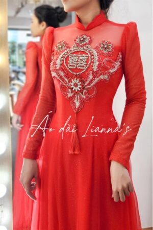 Áo dài cưới thiet kế đỏ chữ hỷ kiotviet ff9ca335c9726c64a836b5e796915d93