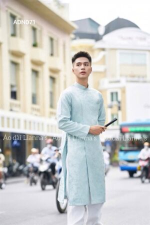 Áo dài nam xanh xám kiotviet ffa0c5d2dd2a776d56fe80fb5f614eb2