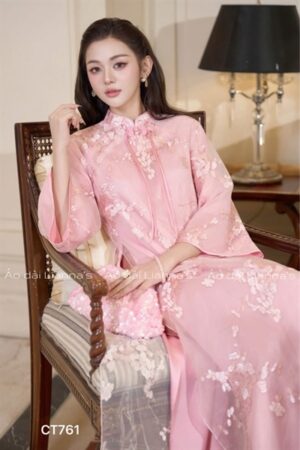 Áo dài cách tân suông đào hồng kiotviet 022cb9efbba97ff36d925fe469f3b401