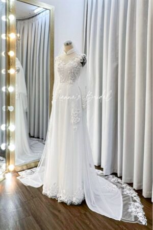 Áo dài cưới thiết kế by Lianna’s