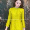 set bà ba lụa hà đông vàng cốm