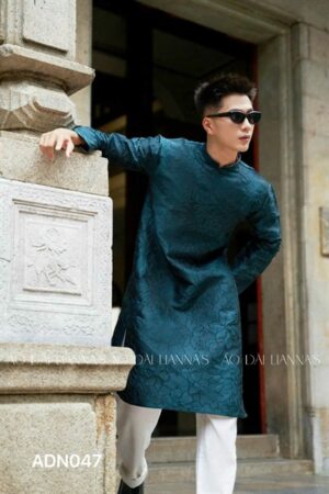 Ao dai nam gấm xanh lá kiotviet 0997b4622b8e2d5cfafc1adccdf3f1d4