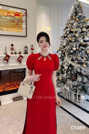 AD nhung tay bồng cách điệu_cổ viền ngọc kiotviet 09ce8e48957051605d4c81f4b96c2fb0